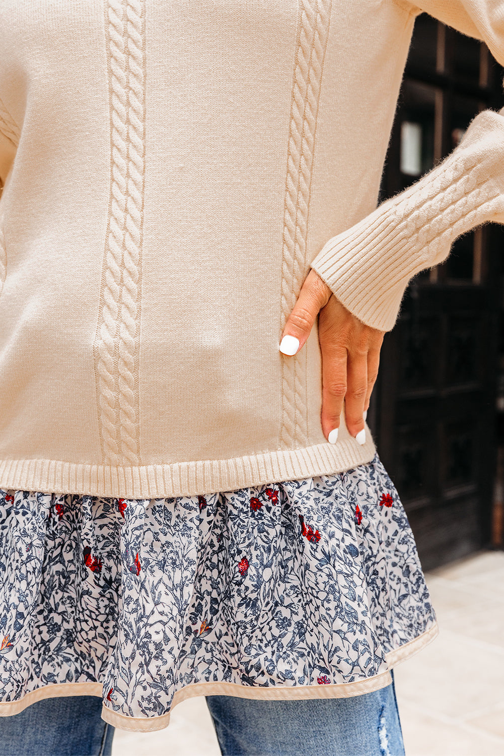 patchwork sweater