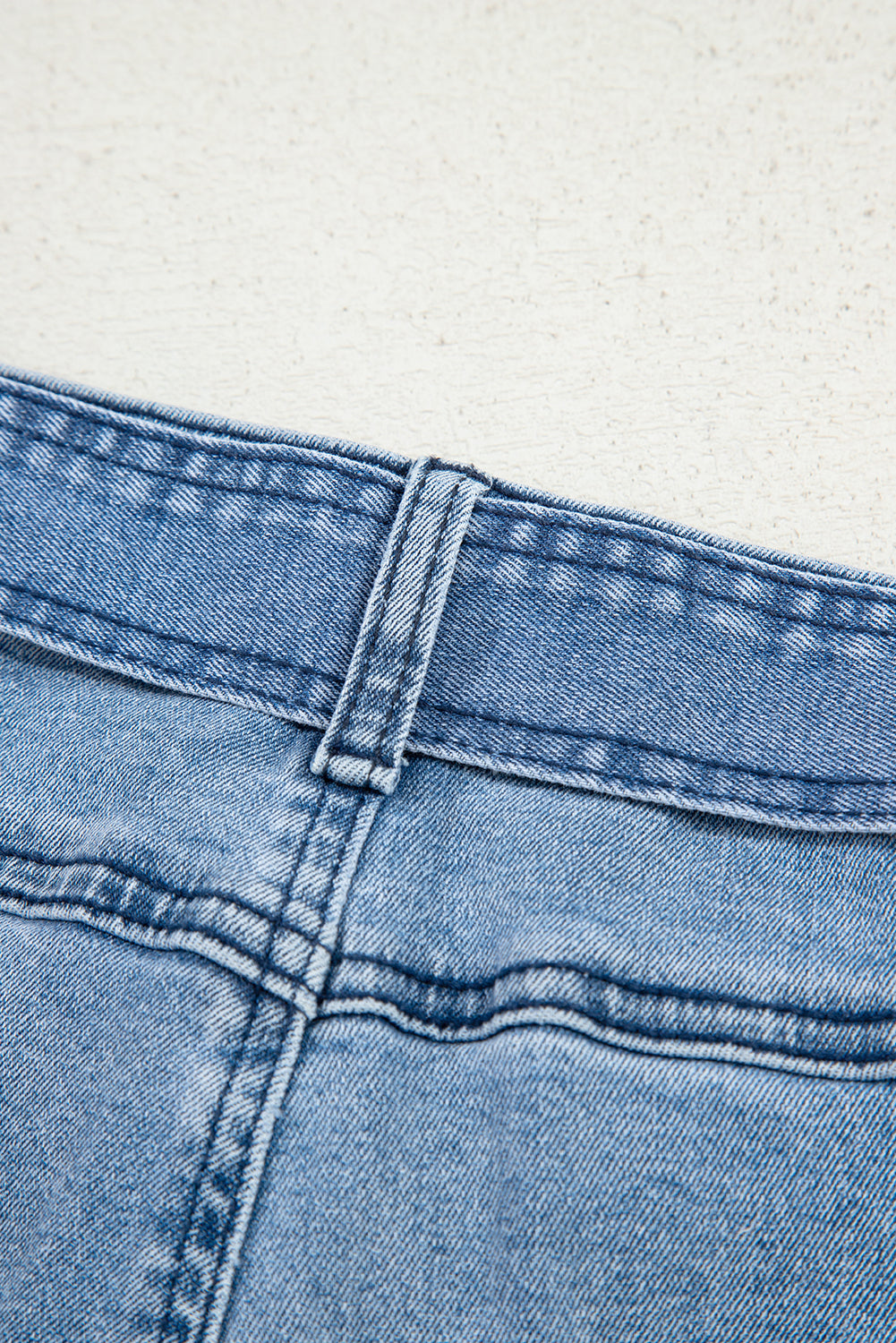 blue wide leg jeans