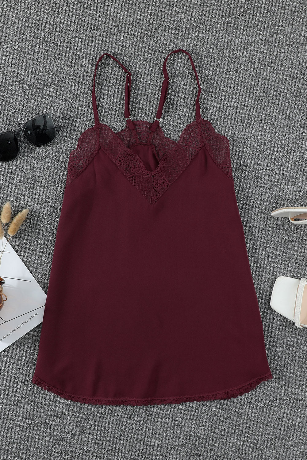 Lace Racerback Tank Top for Romantic Dates and Club Nights