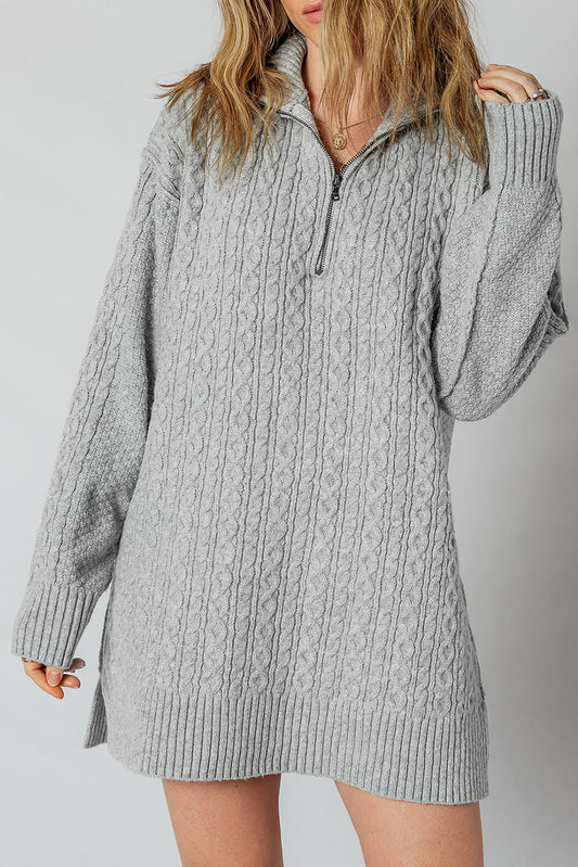 cable knit sweater dress