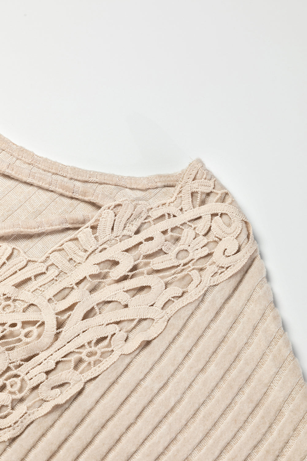 Lace-up Crochet Backless Ribbed Top with Southern Belle Style