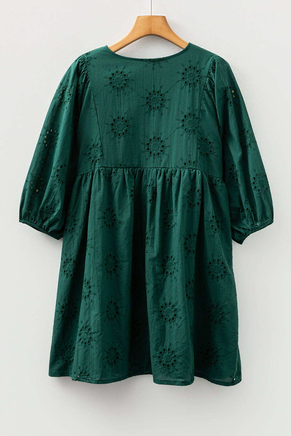 eyelet embroidered dress