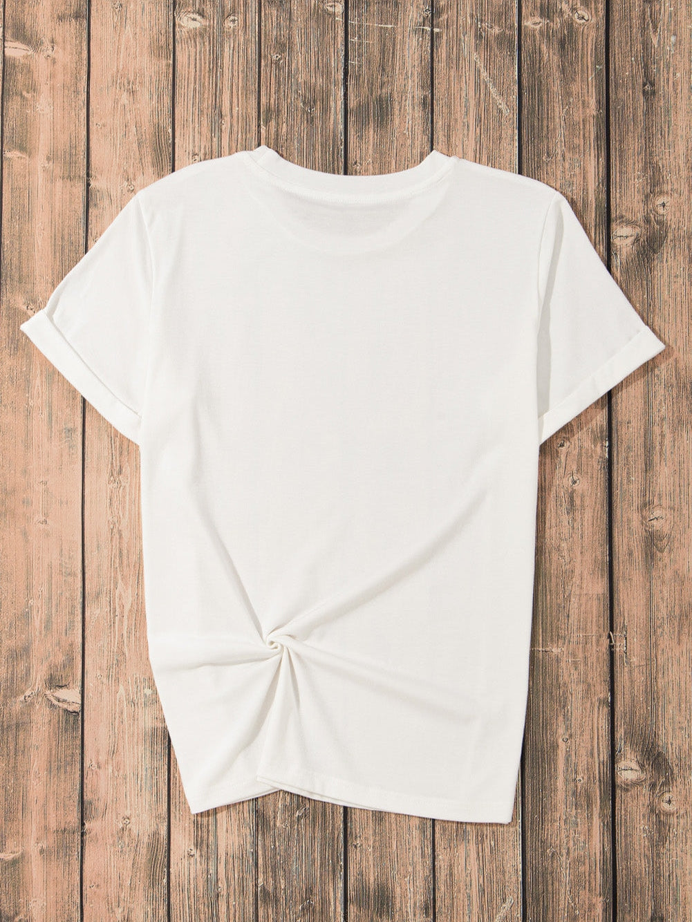 Glittery White Slippers Embellished Tee