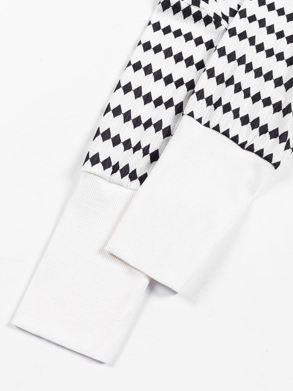 Knitted Striped Henley Oversized Hooded Hoodie