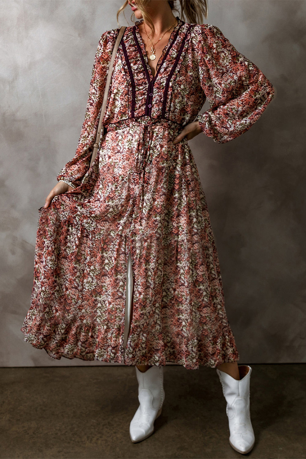 floral midi dress