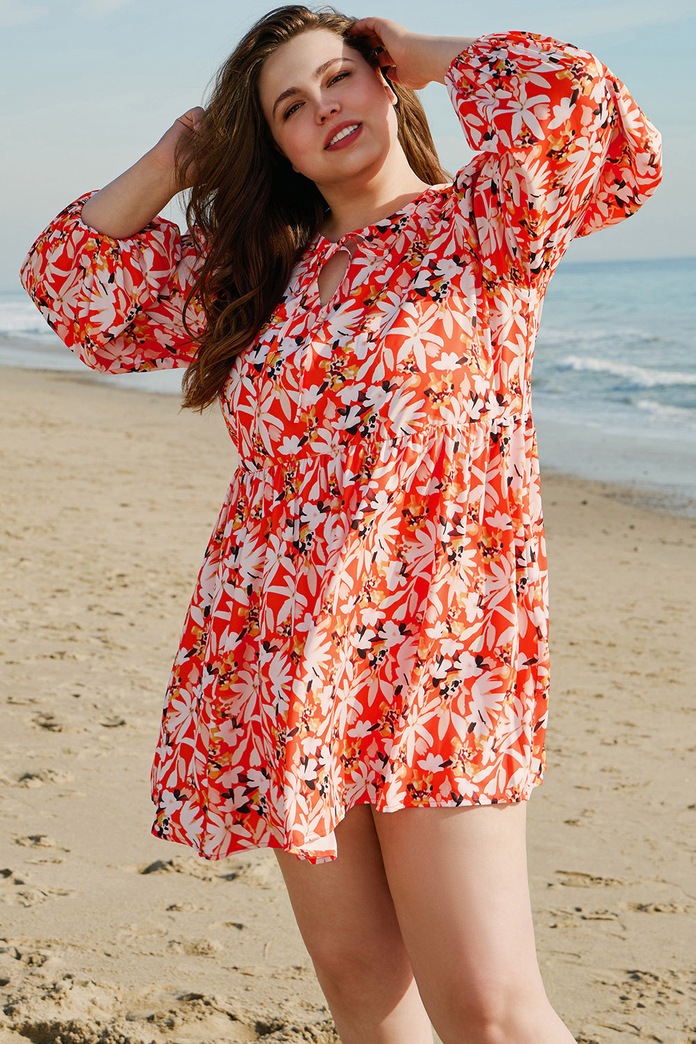 womens plus size floral dresses