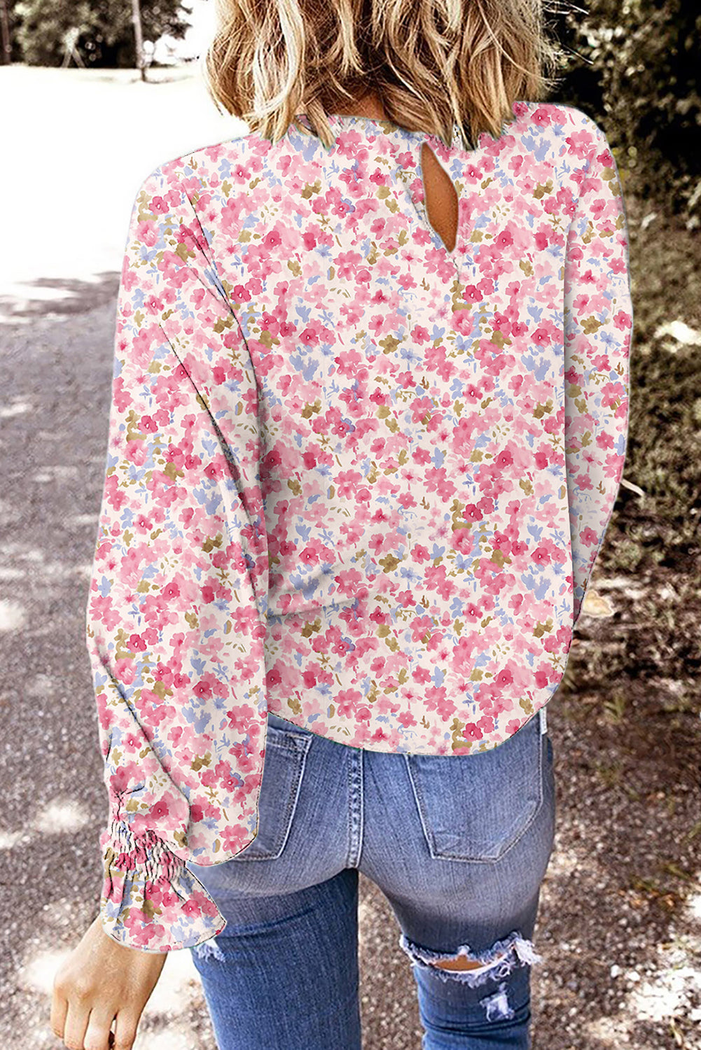 lantern long sleeve blouse