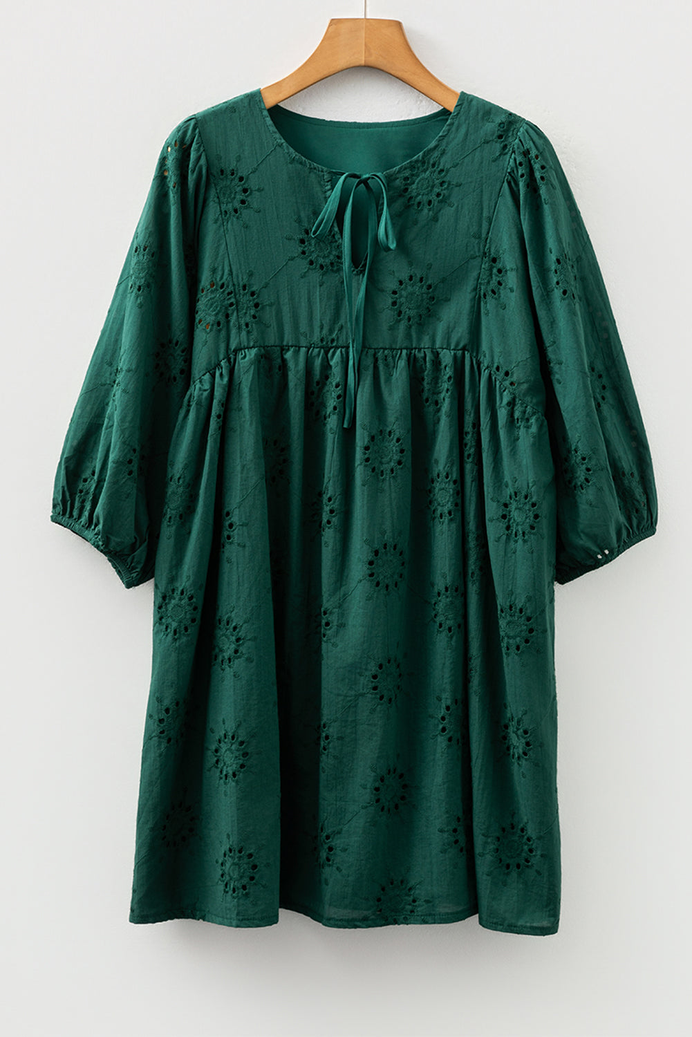 eyelet embroidered dress