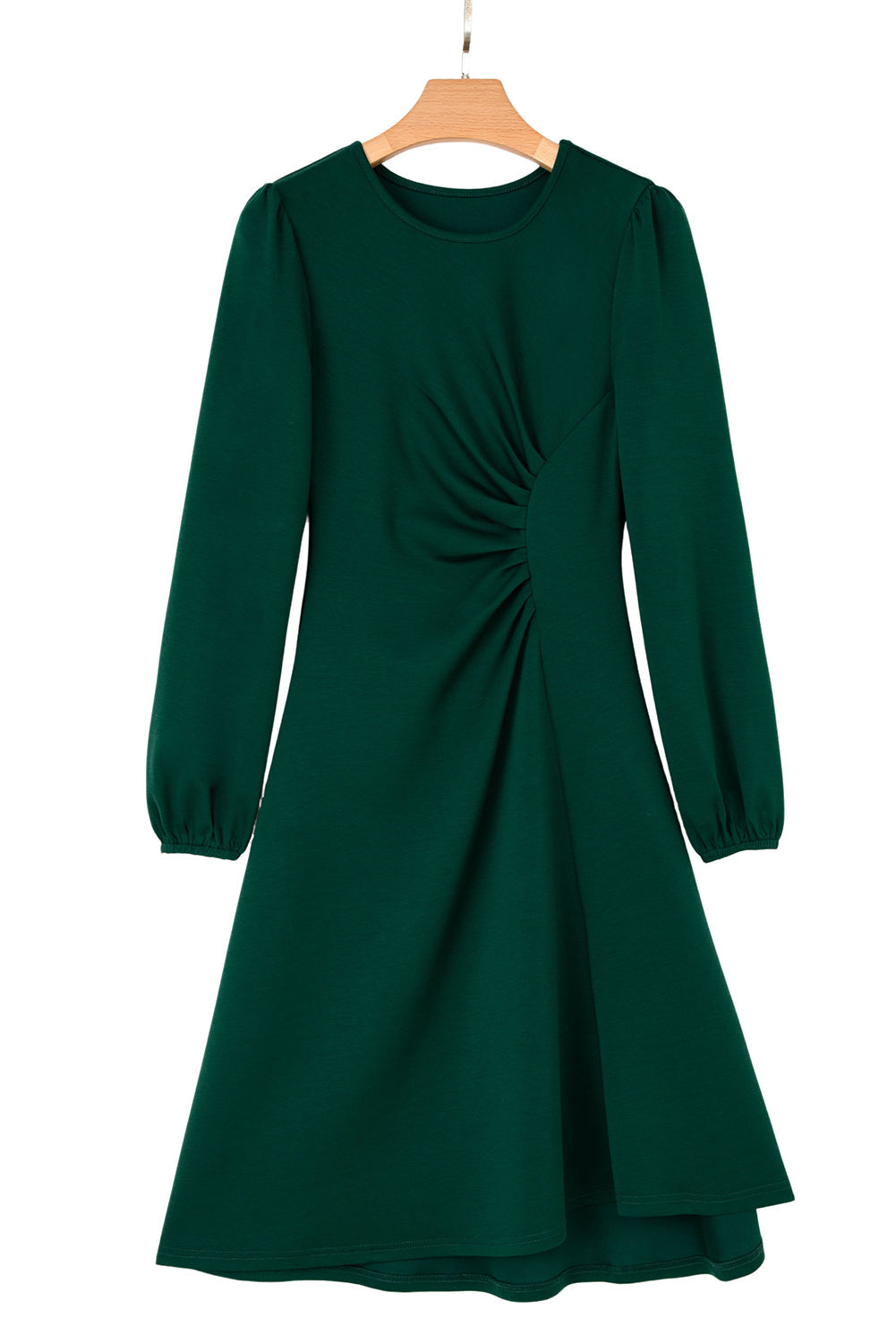 solid midi dress