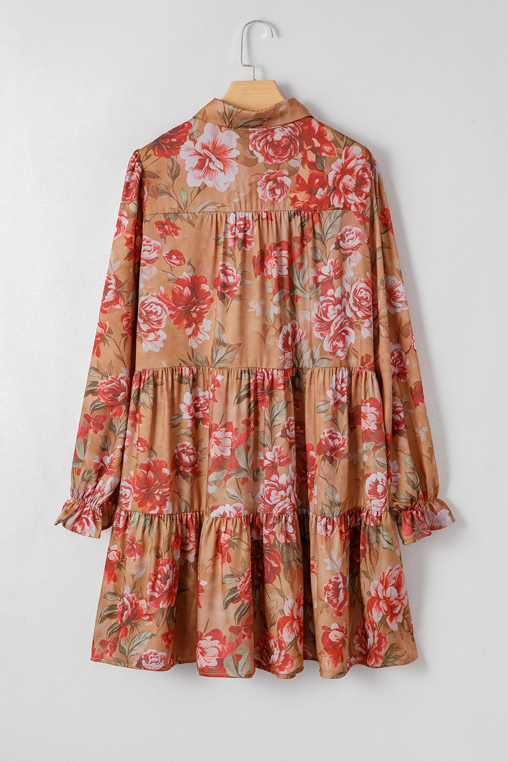 floral long sleeve dress