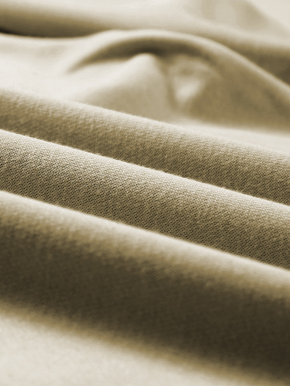Khaki Solid Crew Neck Pullover Jumper
