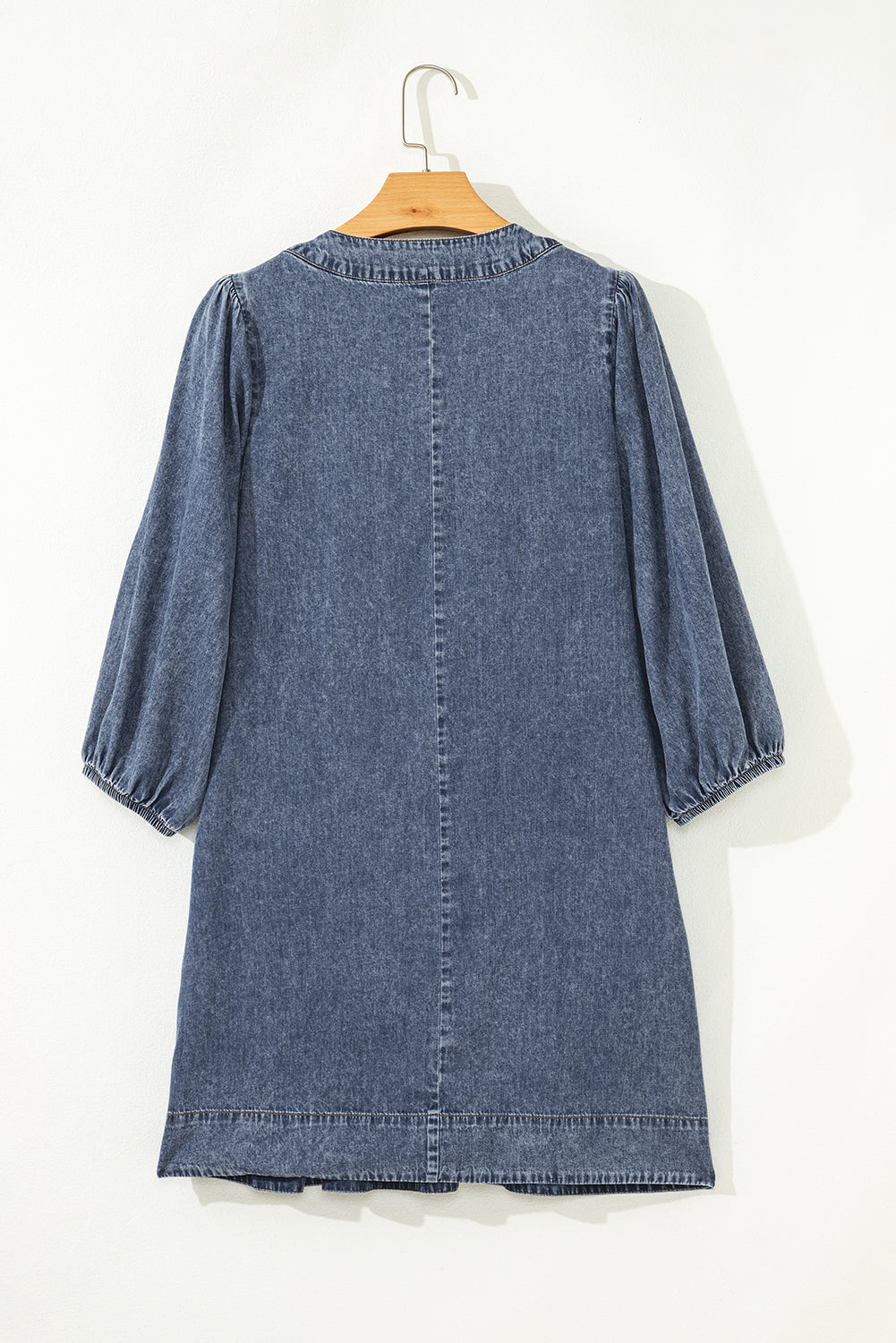 3/4 sleeve denim dress