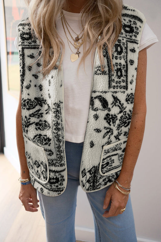 sherpa vest jacket
