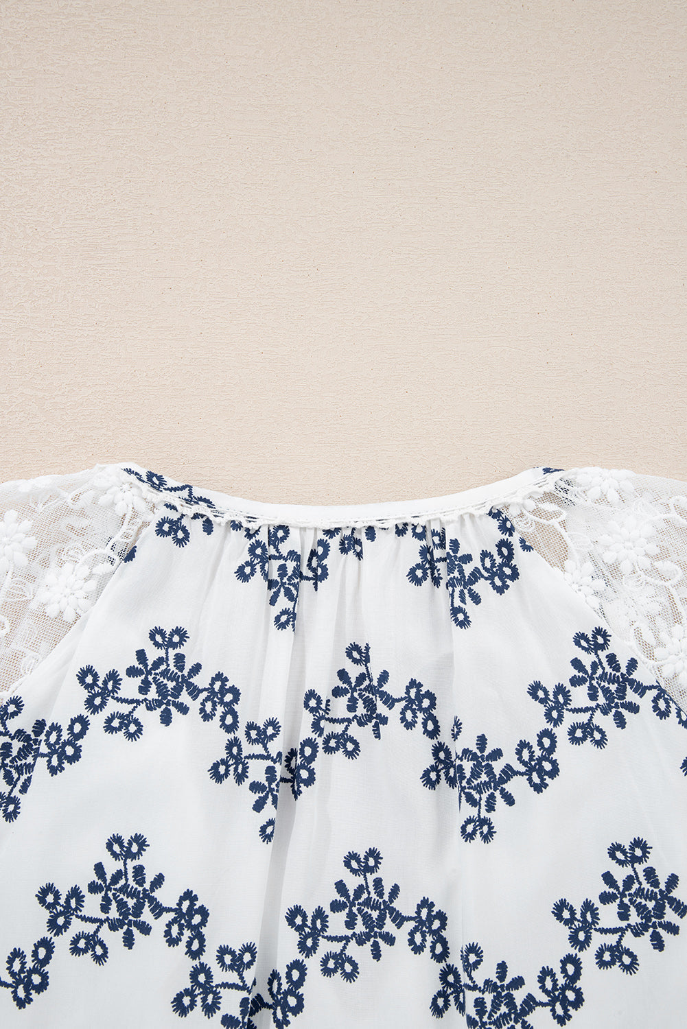 lace patchwork blouse