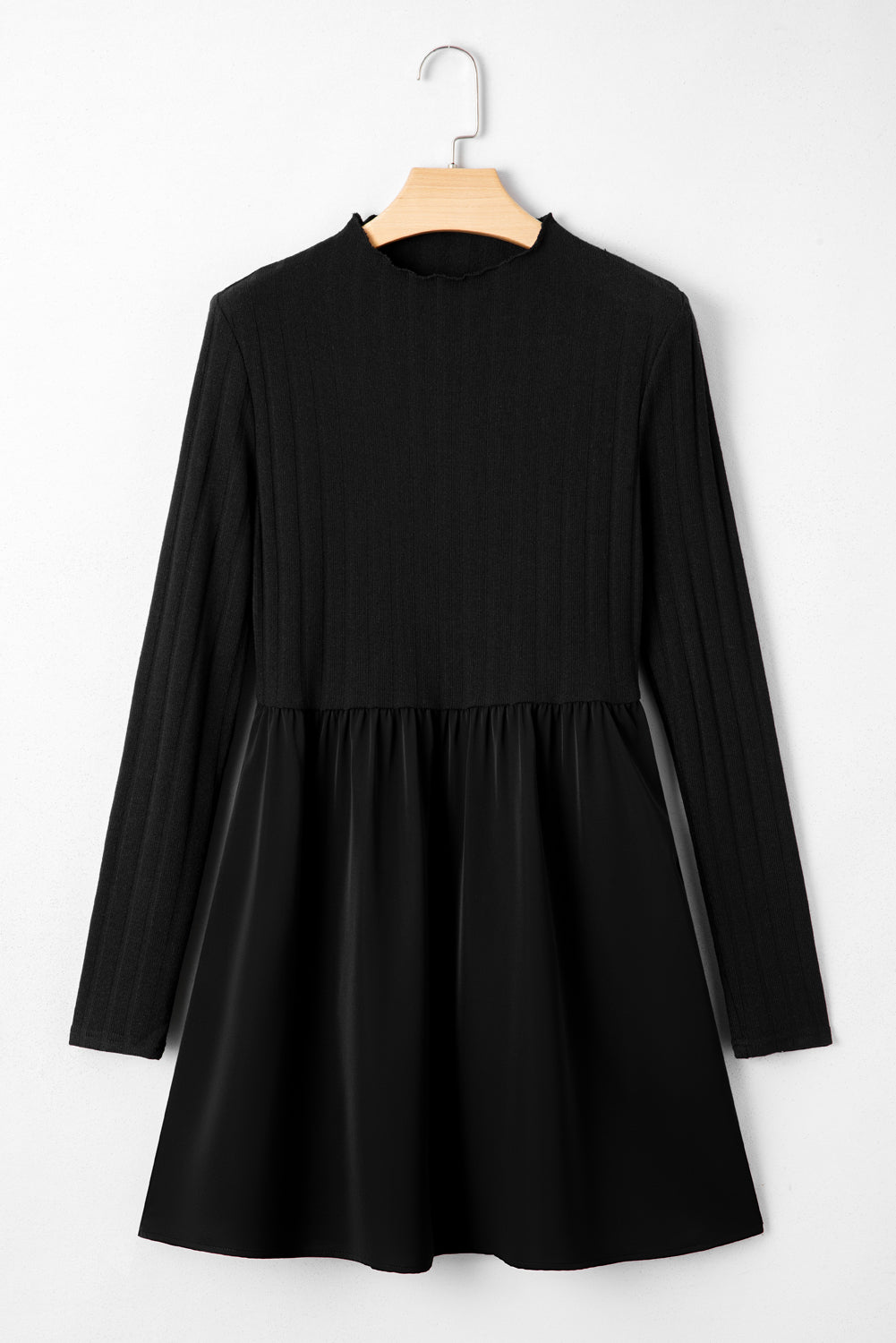 ribbed knit mini dress