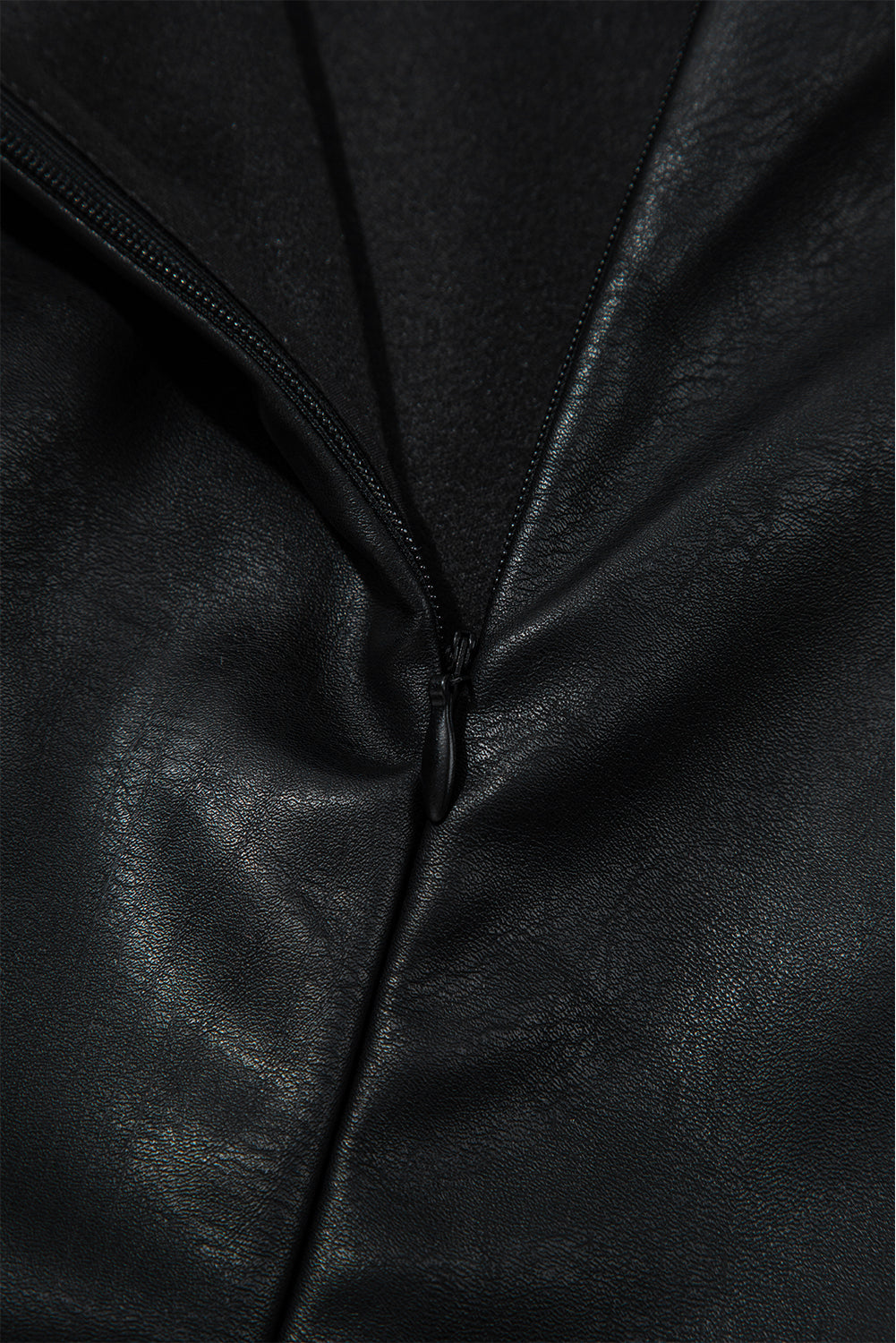 vegan leather dress