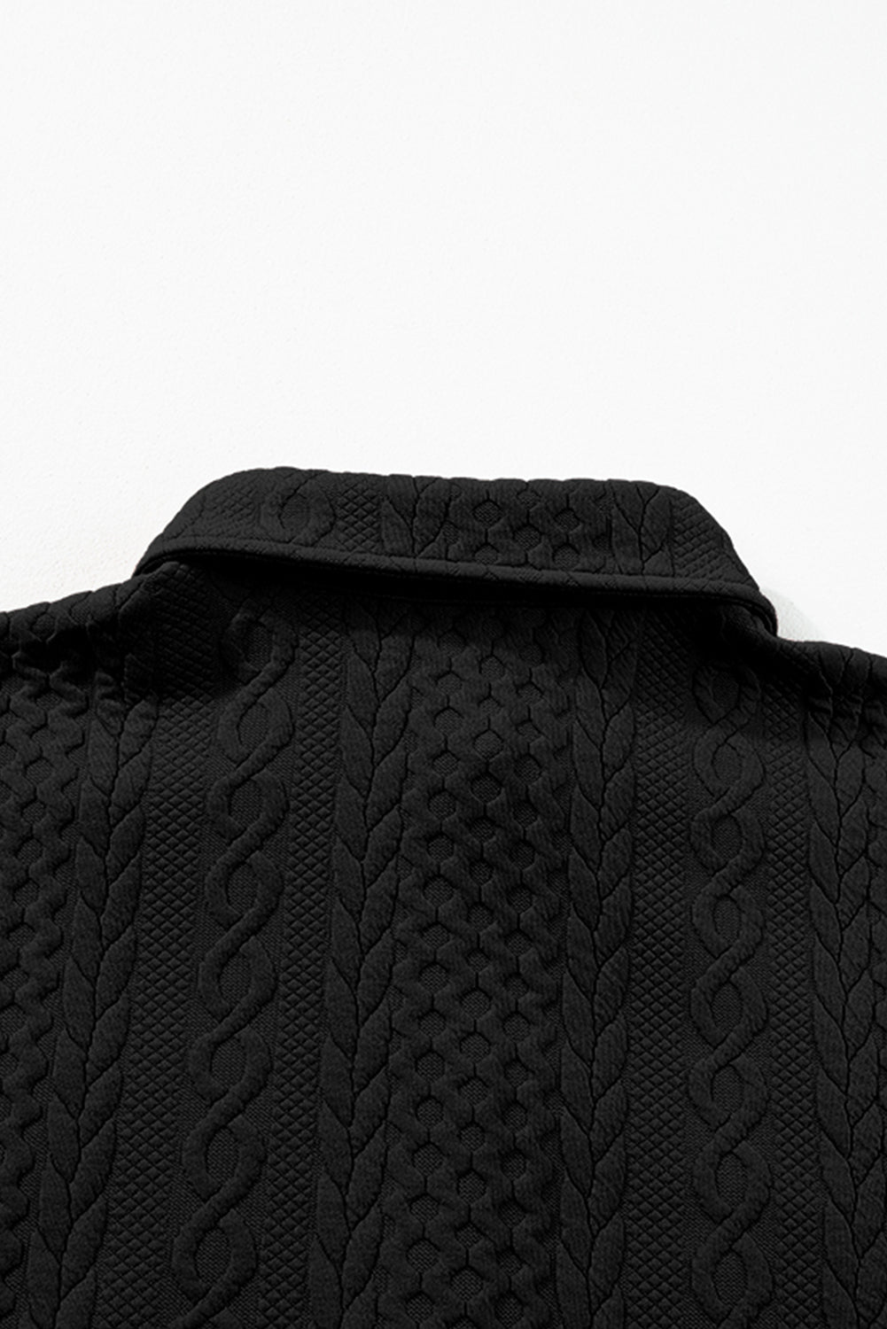 cable texture shacket