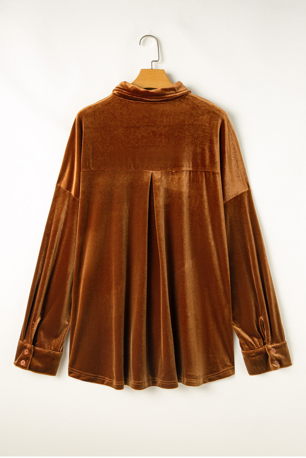 plus size velvet shirt