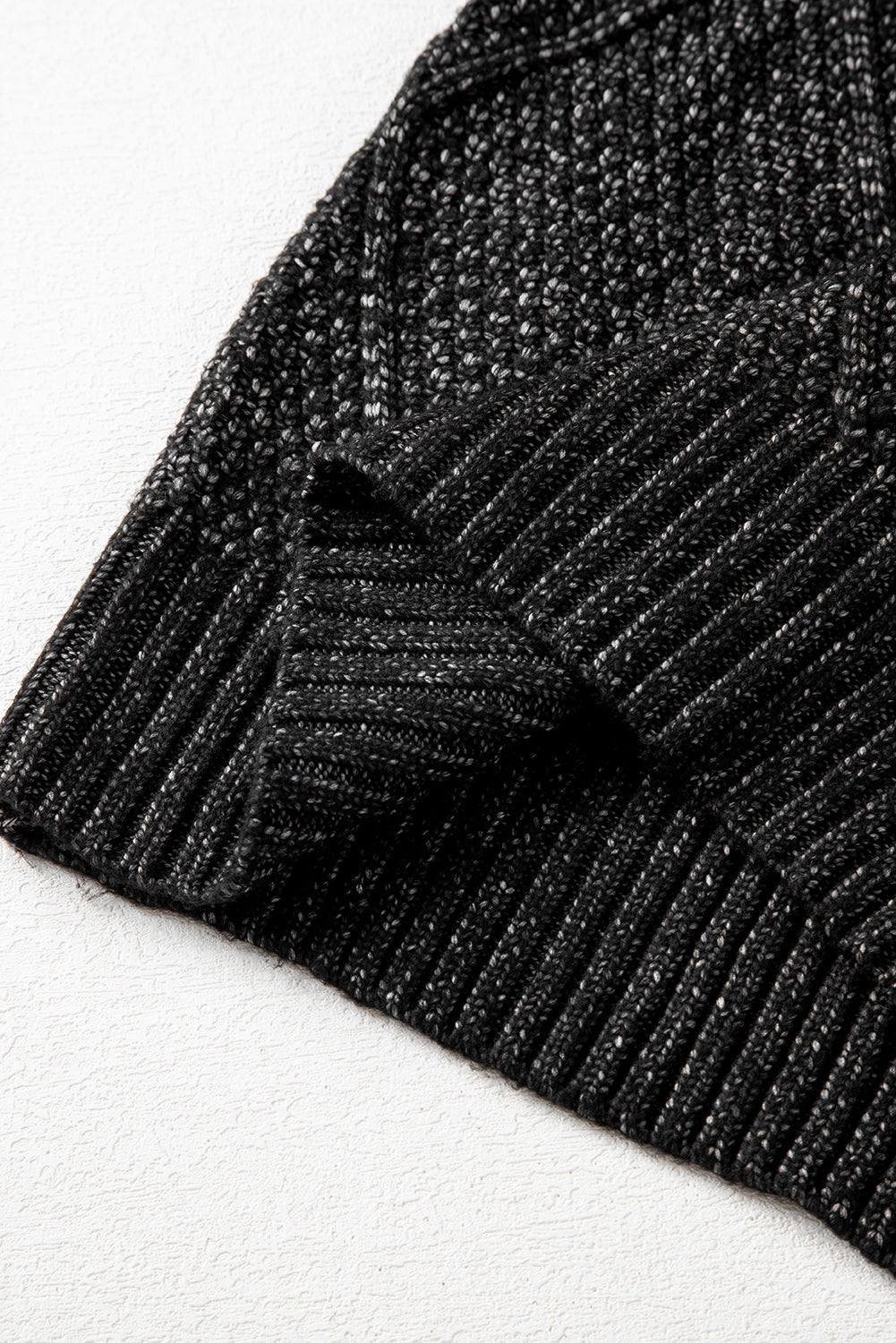 black knit dress