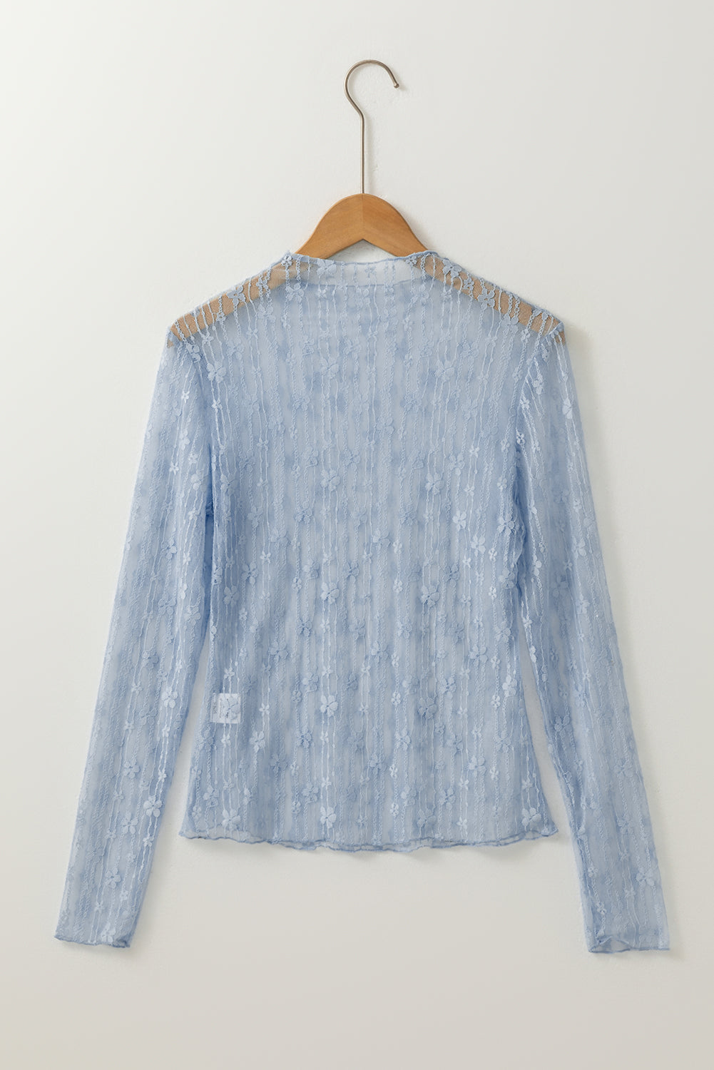sheer floral top