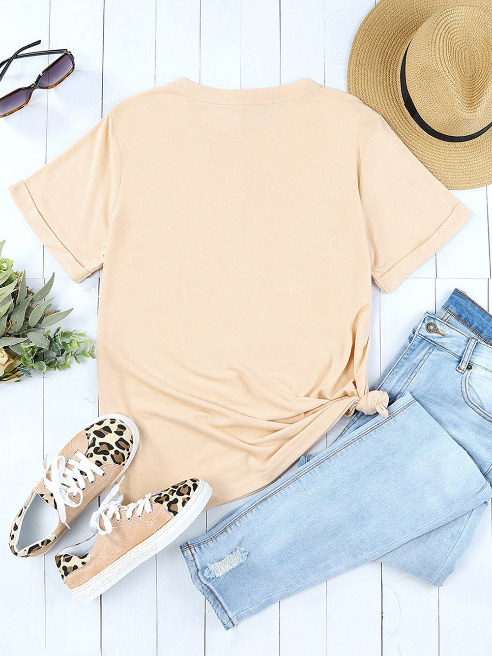 Khaki Poker Night Western Graphic Tee