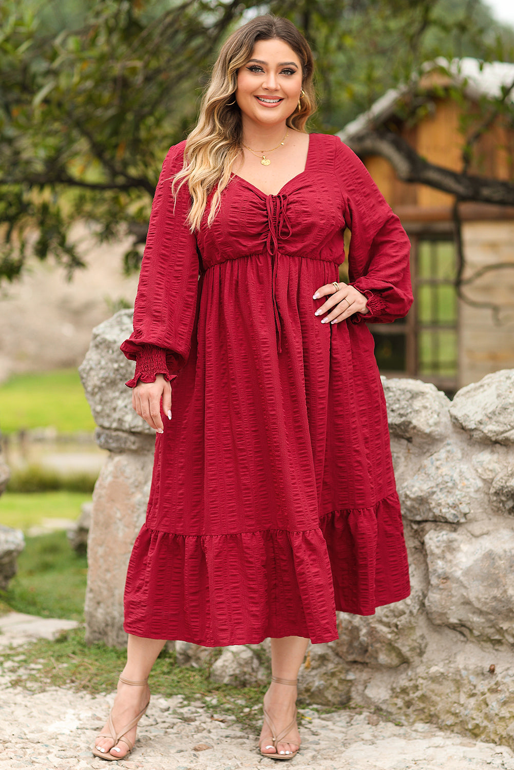 long sleeve dress plus size