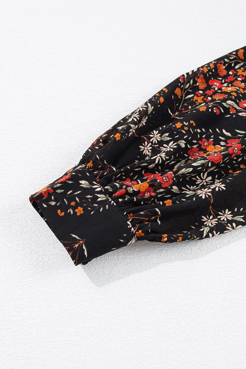 black floral shirt