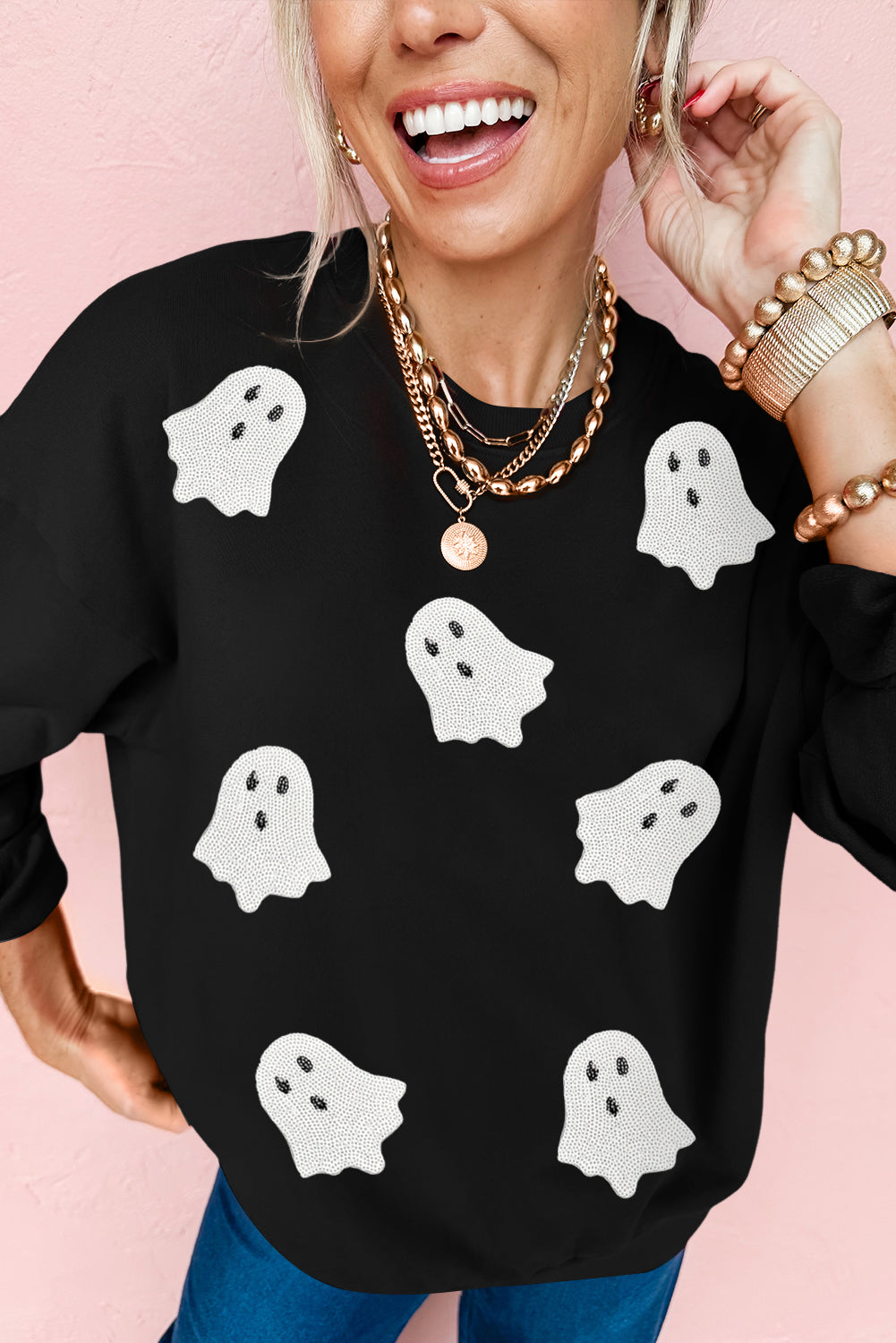 halloween graphic sweatshirt
