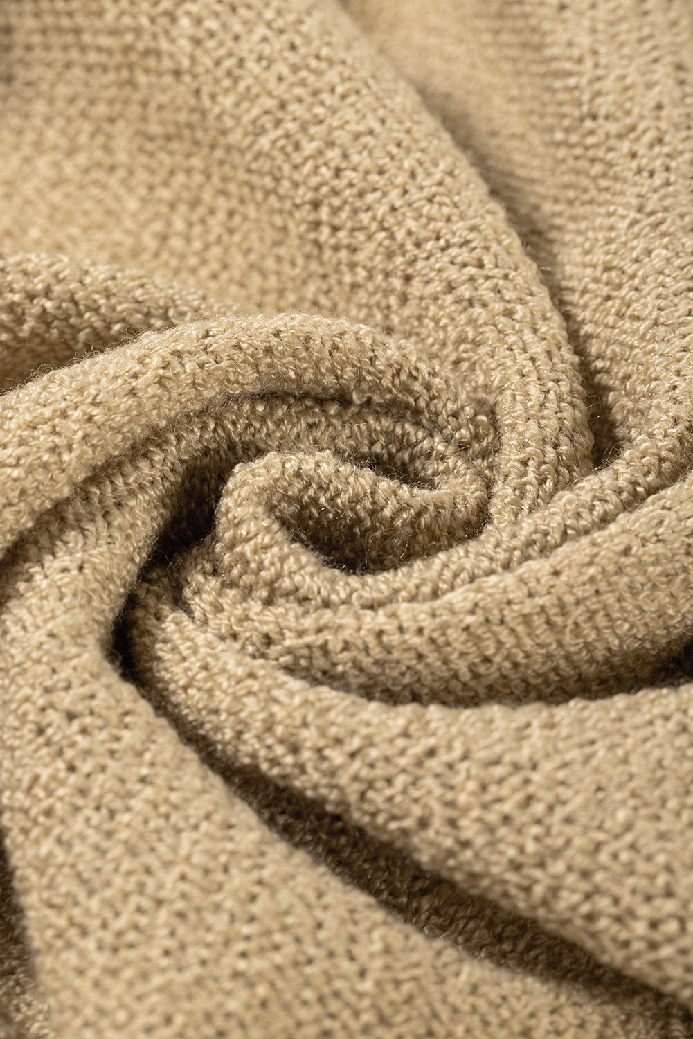 Khaki Dolman Sleeve Cardigan with Pockets