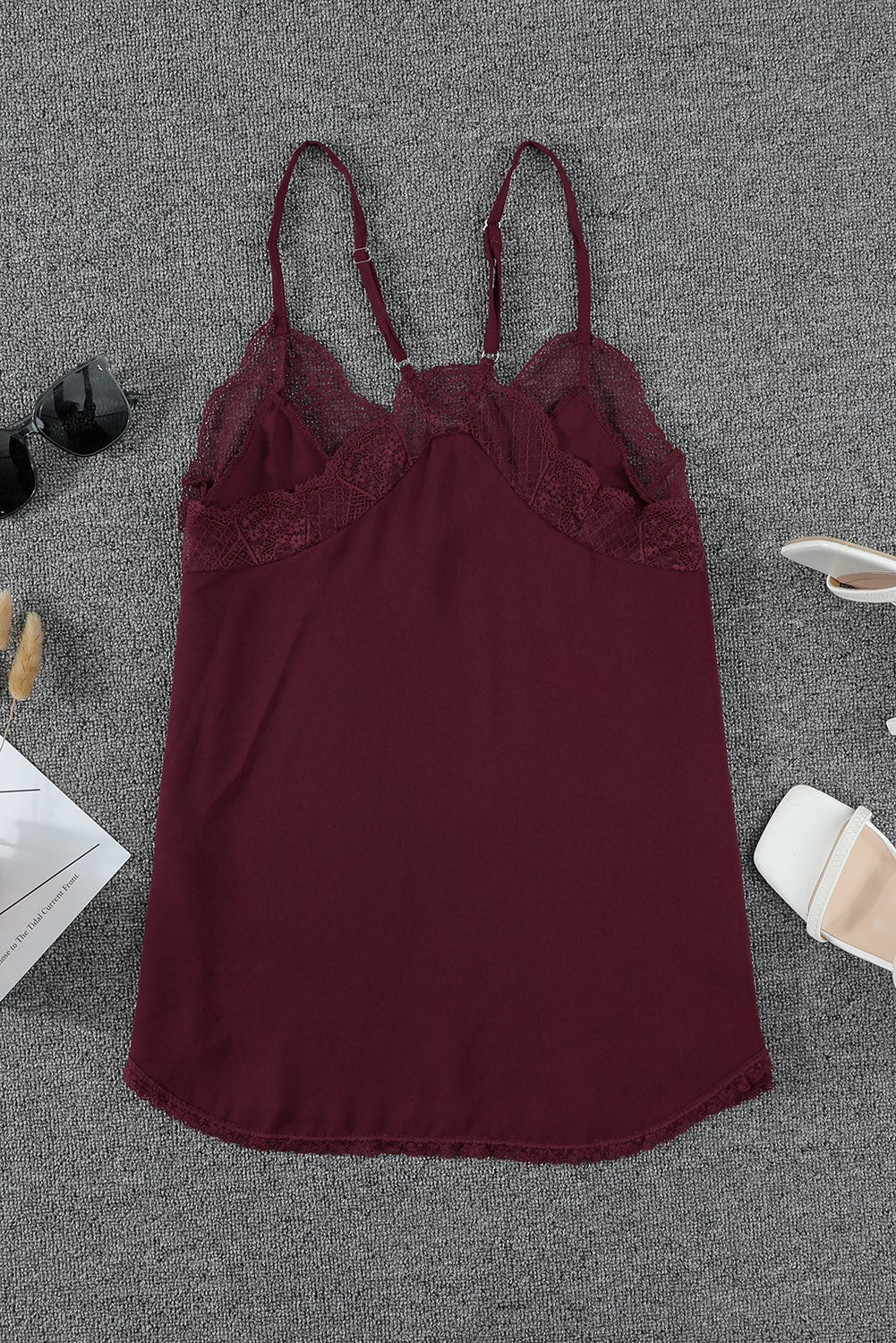 Lace Racerback Tank Top for Romantic Dates and Club Nights