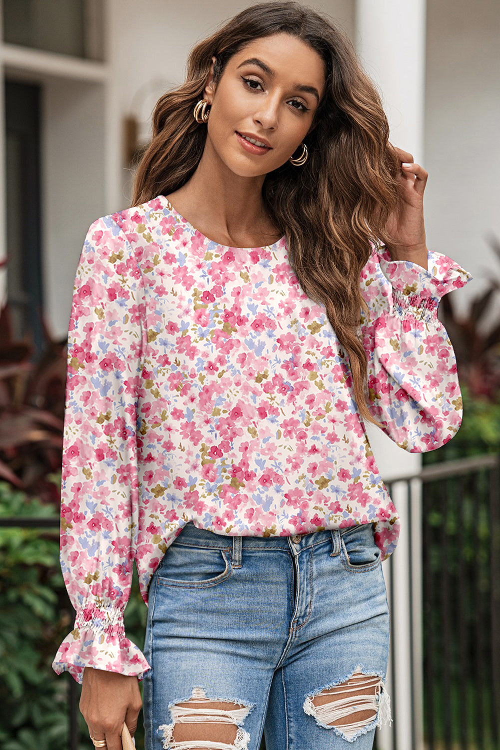 lantern long sleeve blouse