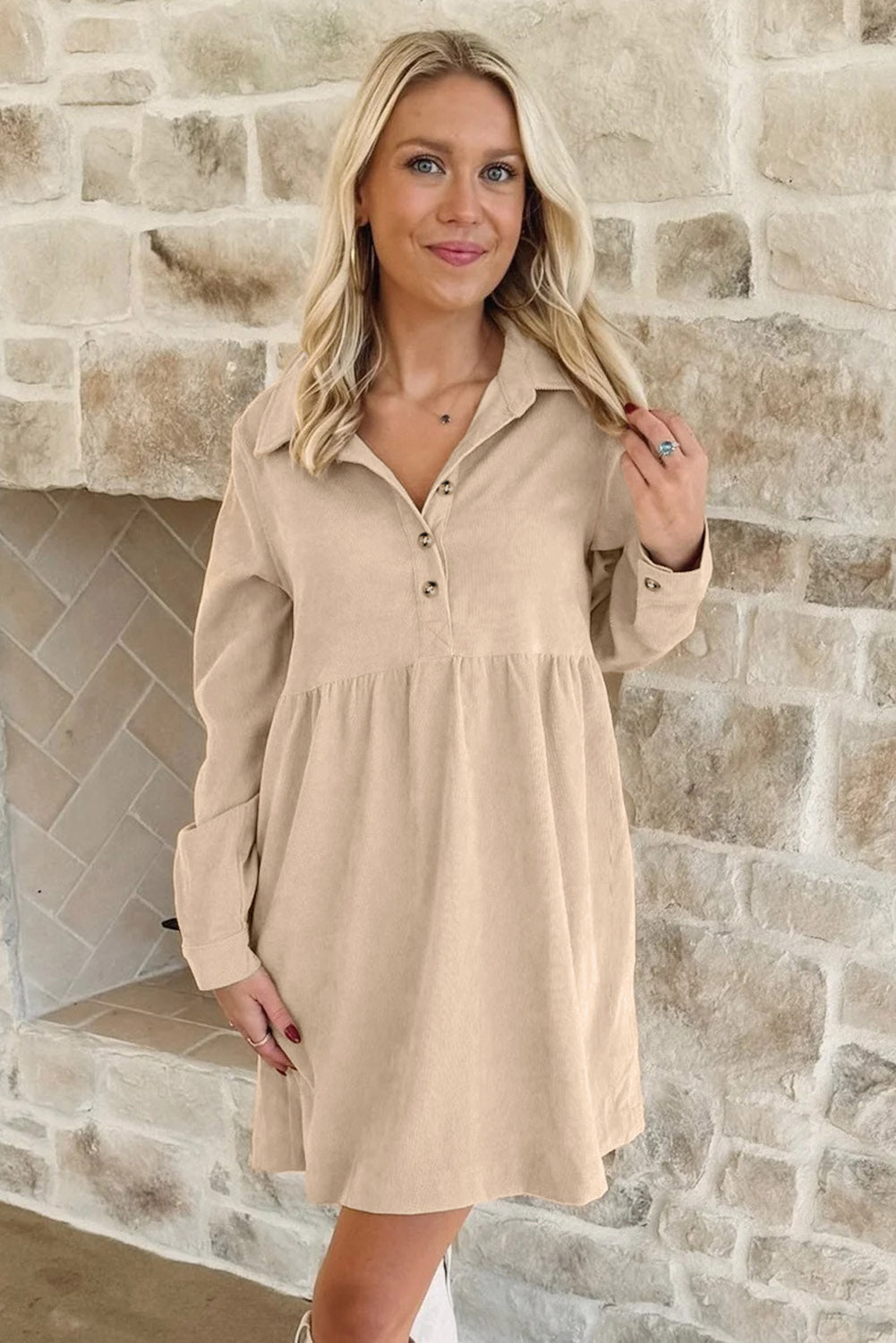 corduroy mini dress