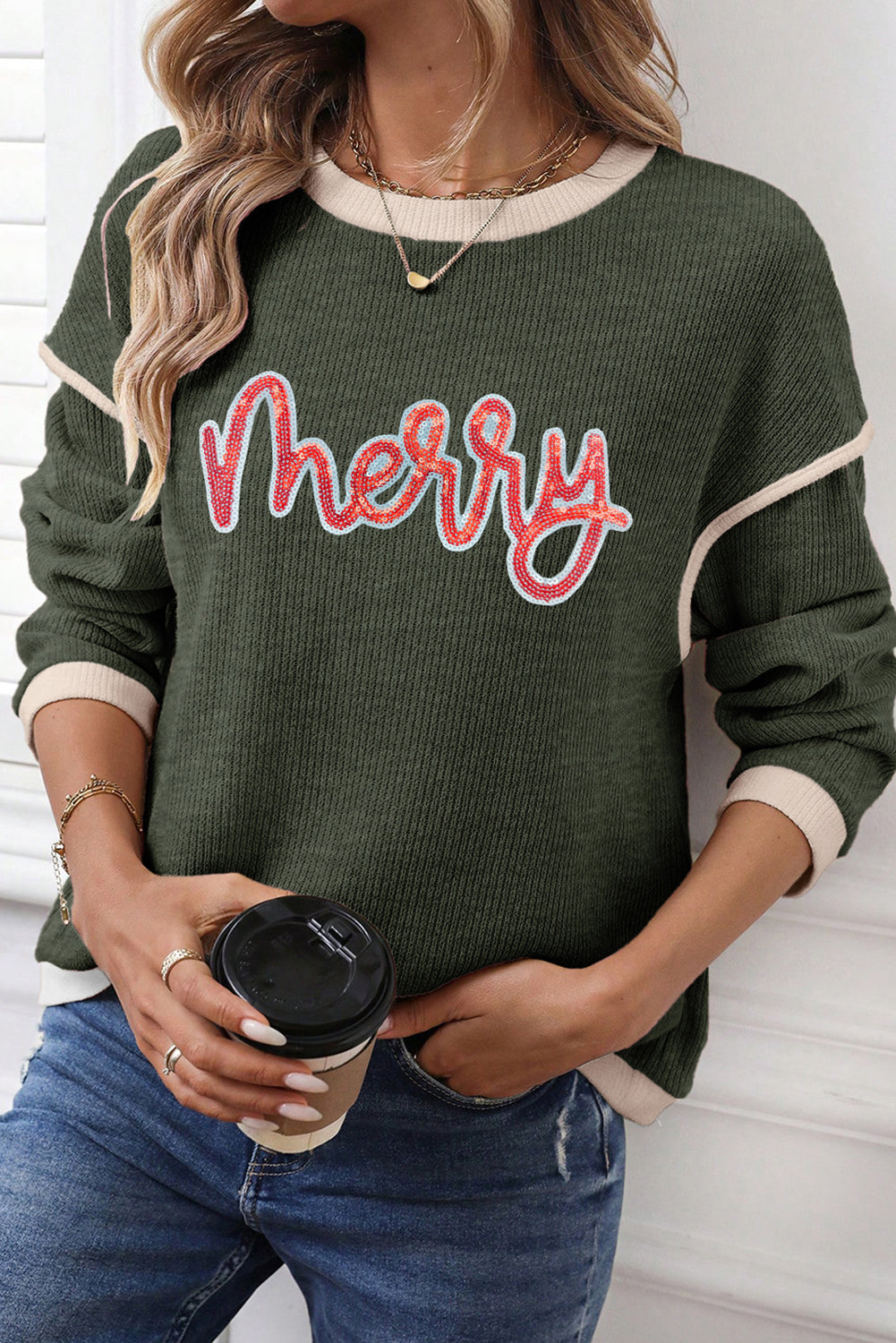 graphic long sleeve top