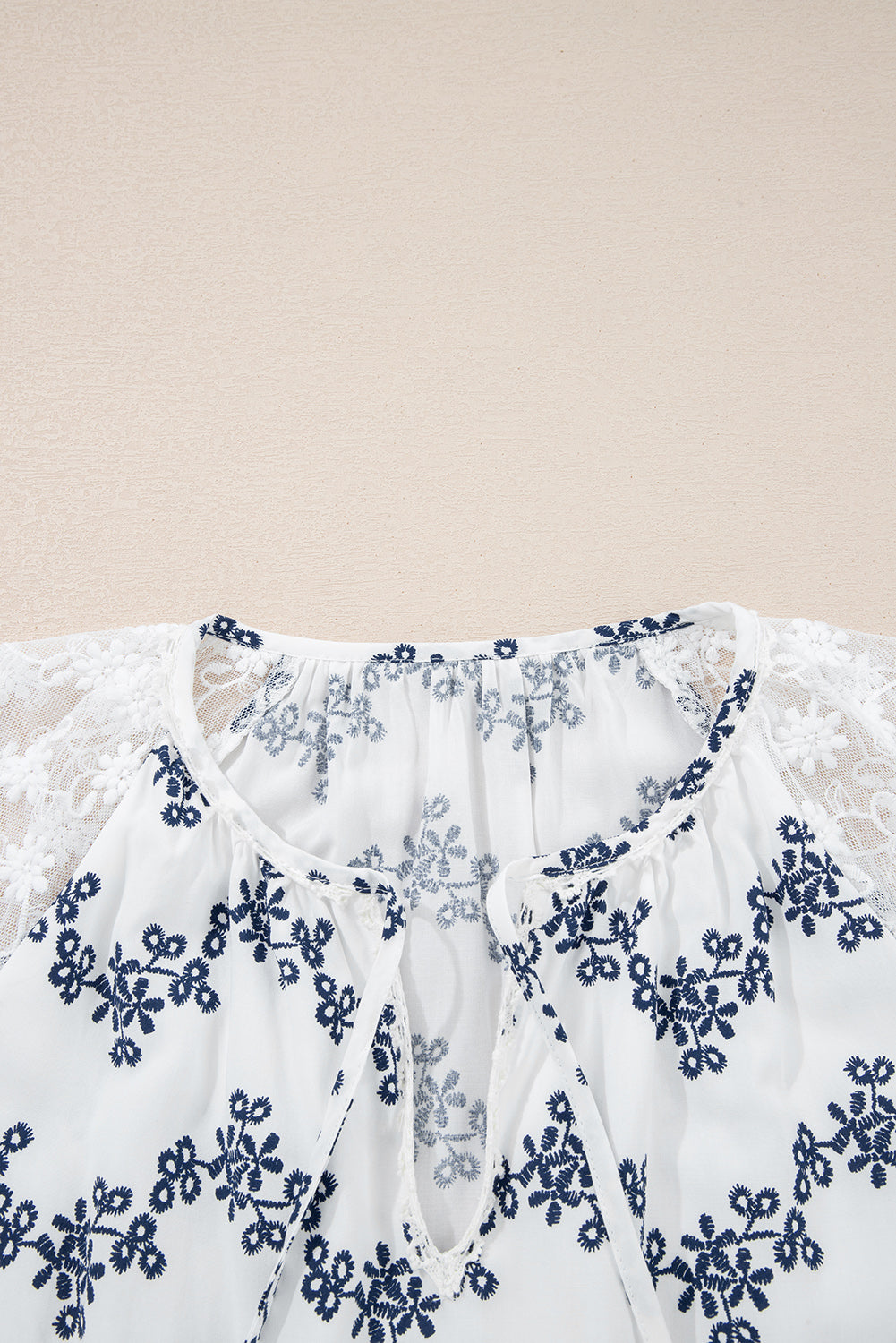 lace patchwork blouse