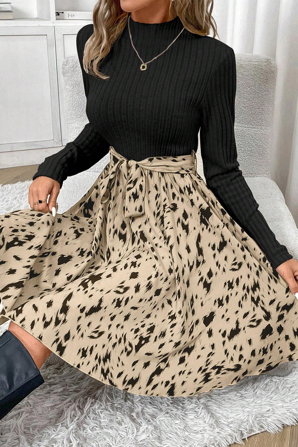 black t shirt dress