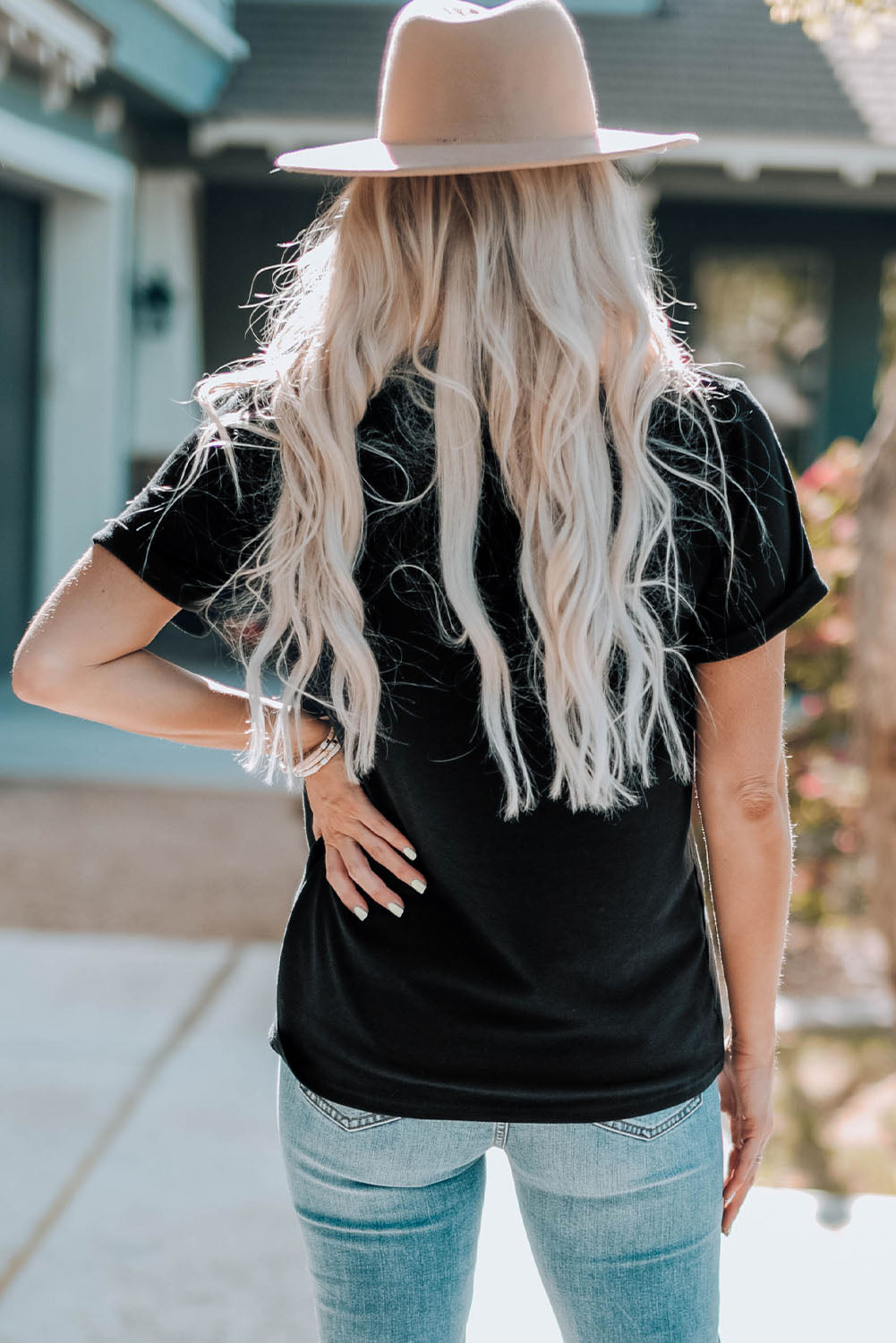 Leopard Pattern American Pride Graphic Tee