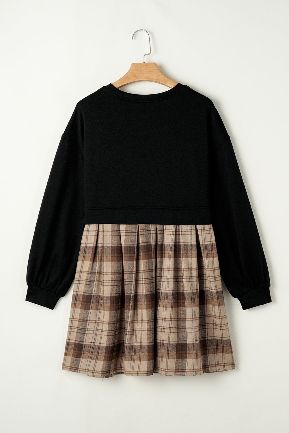 plaid t shirt dress