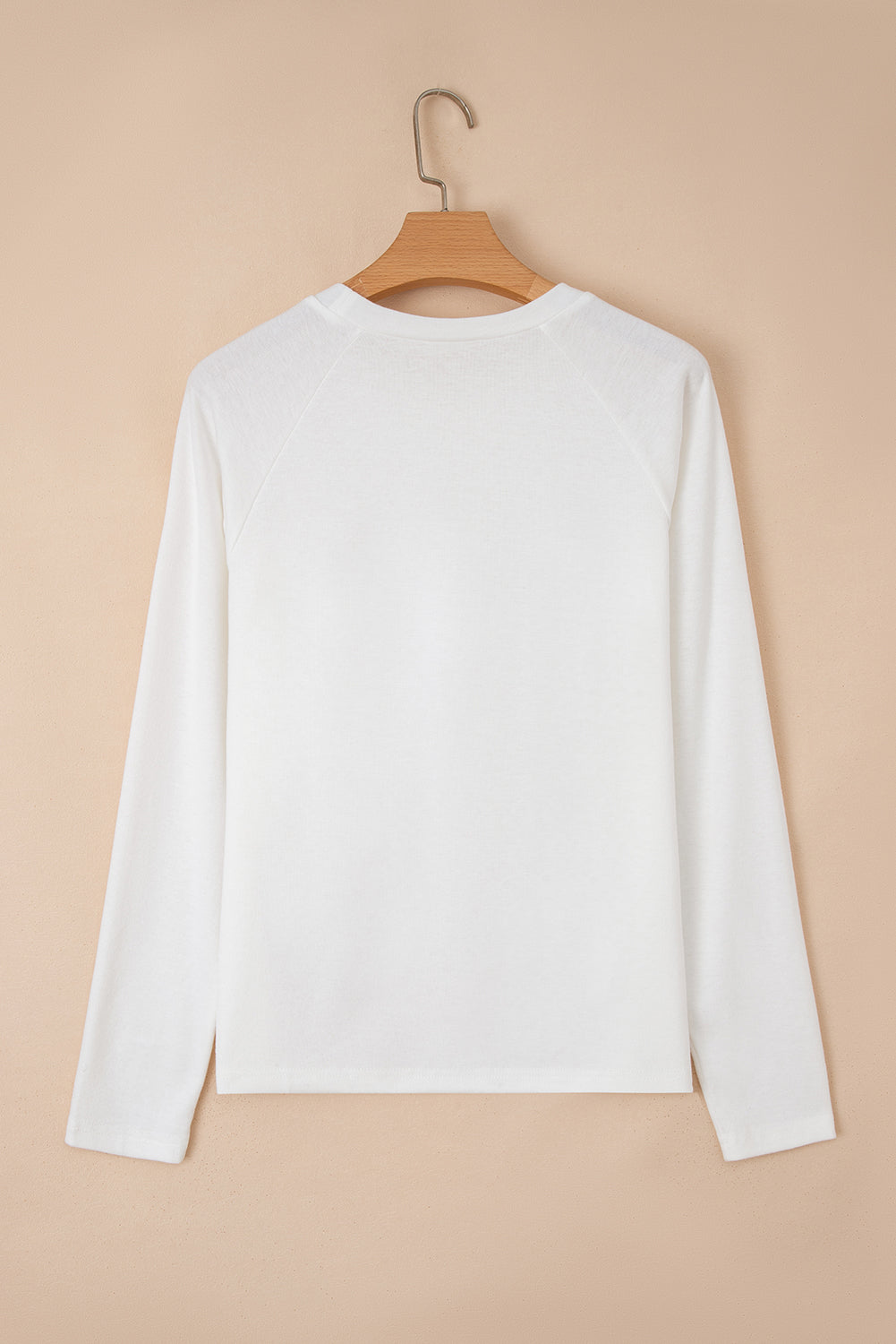 white long sleeve top