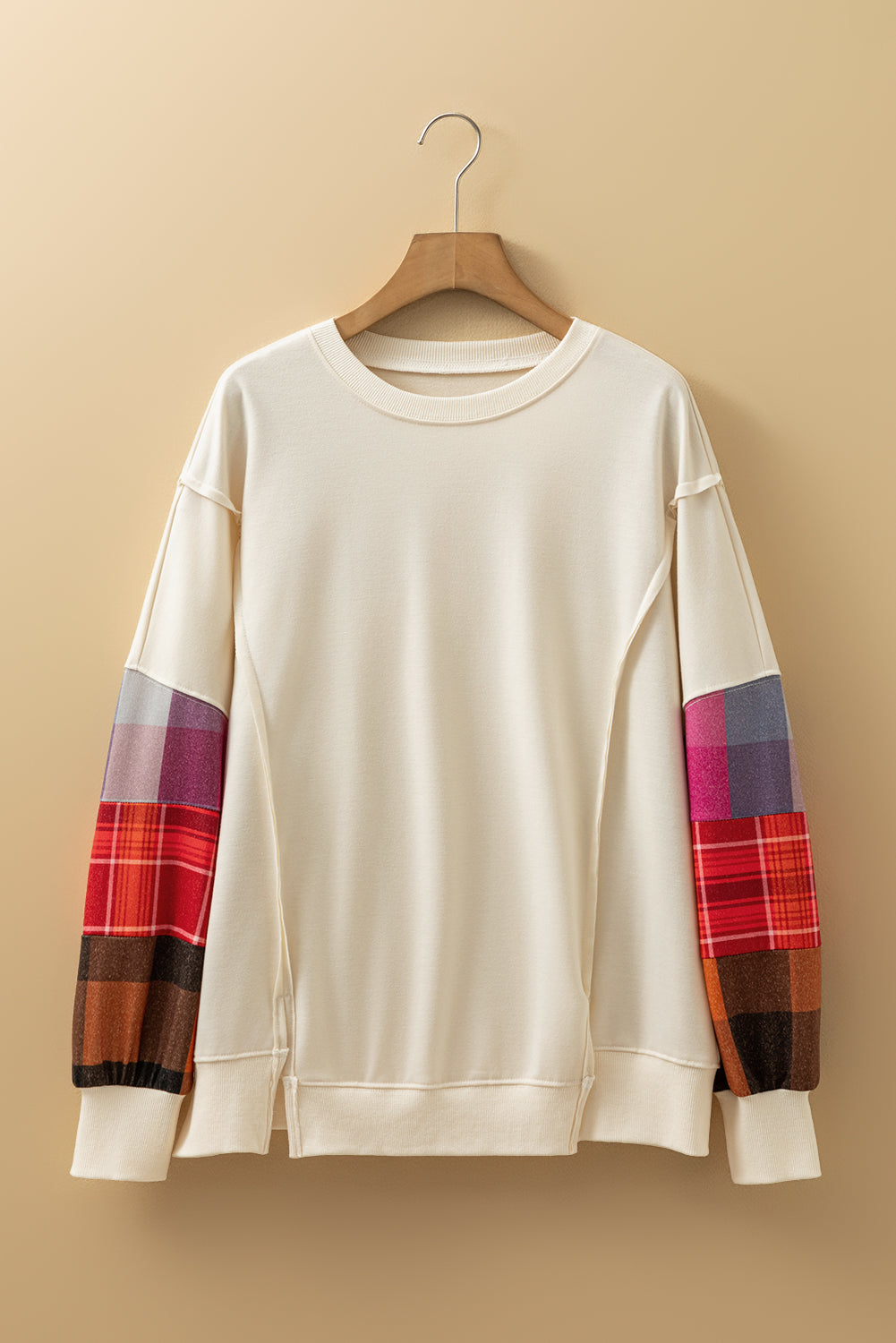 exposed seam patchwork top