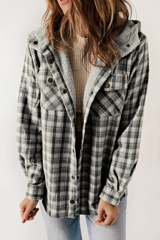plaid shacket for women