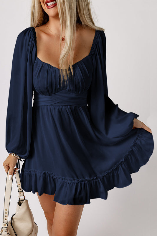 Square Neck Mini Dress