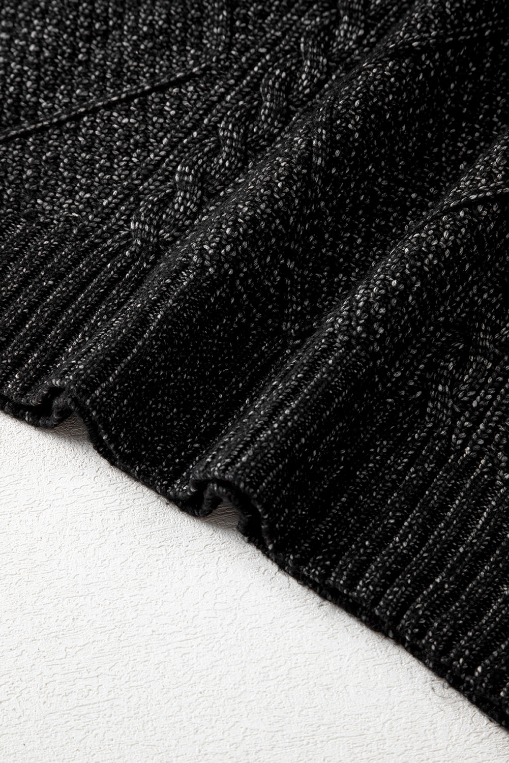 black knit dress