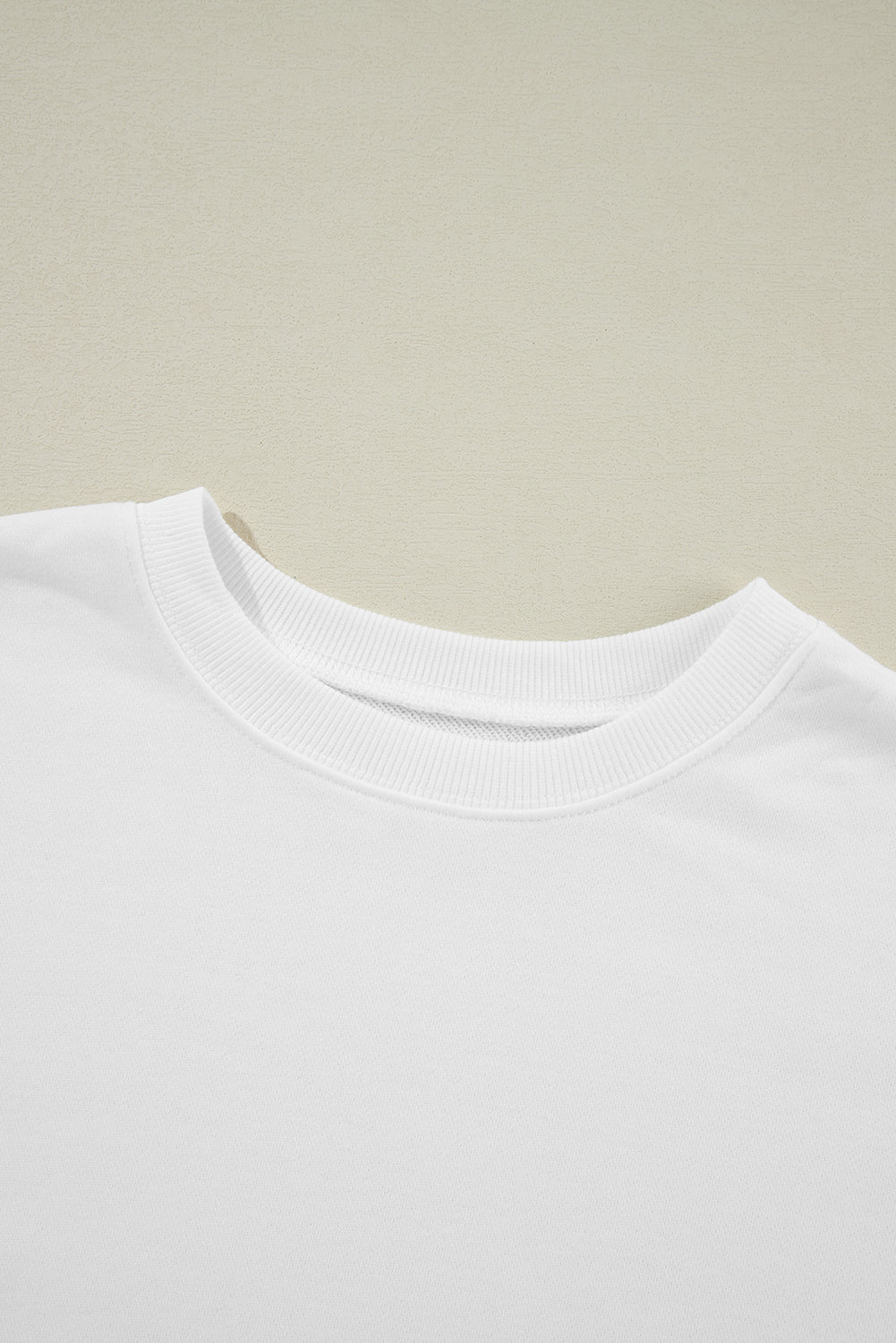 Solid Classic Crewneck Pullover Sweatshirt