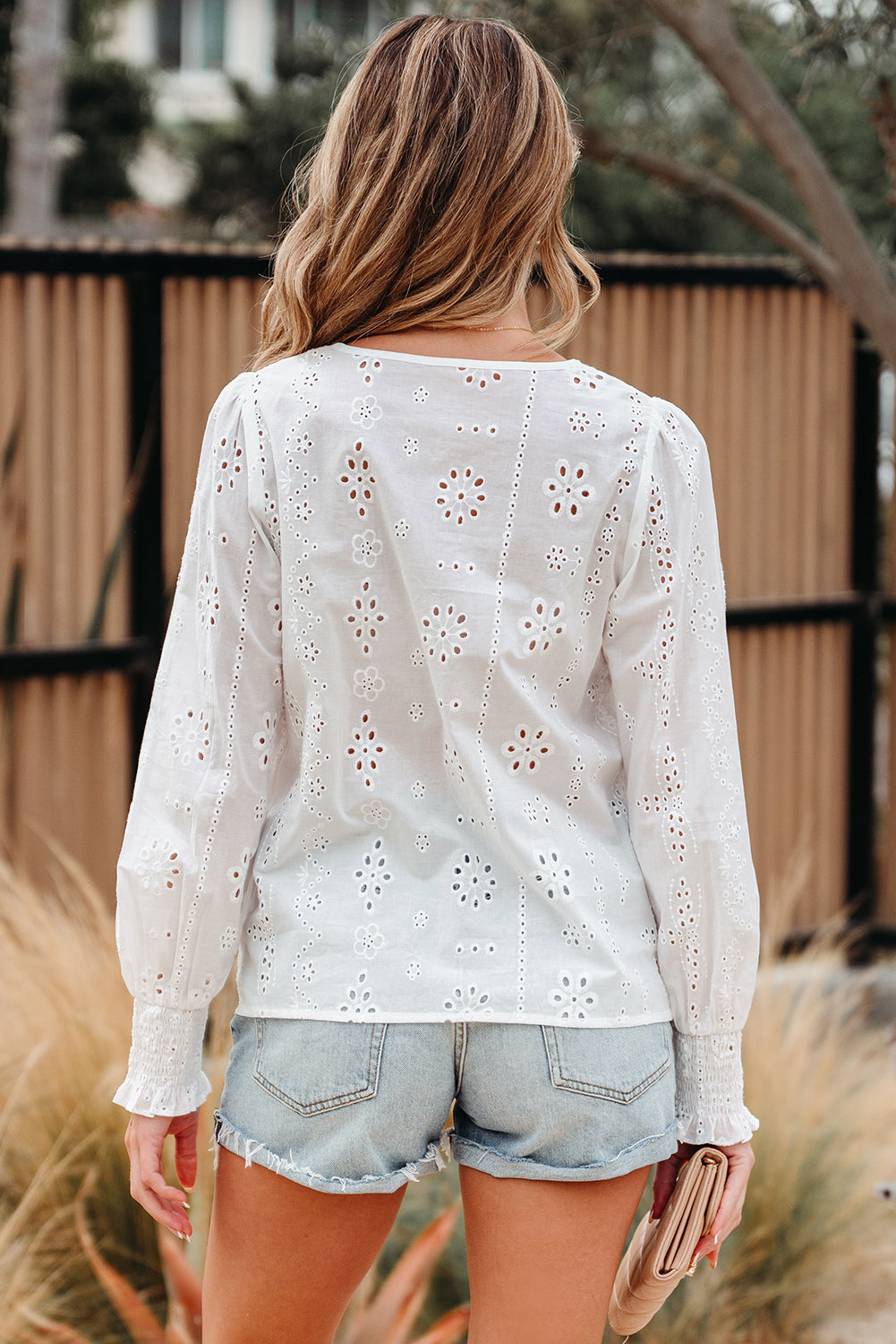 lace long sleeve blouse