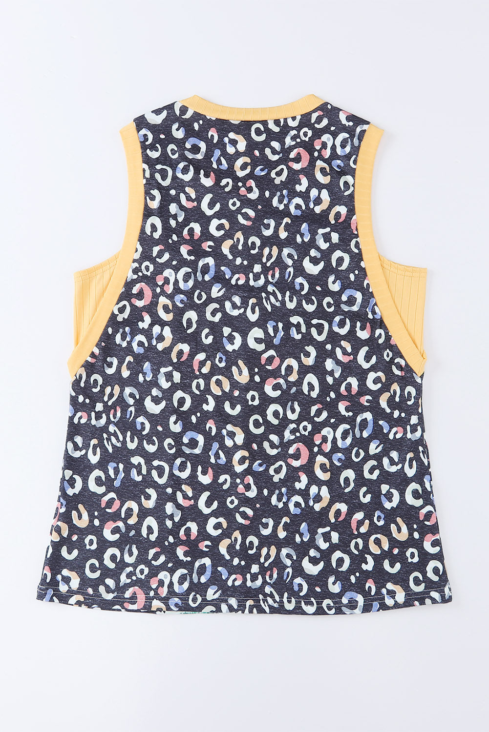Leopard and Chevron Sleeveless Tank Top
