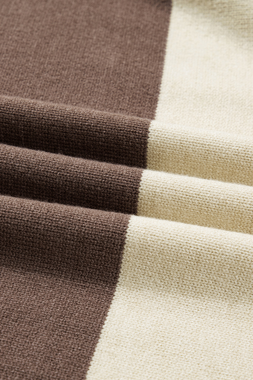 color block knit sweater