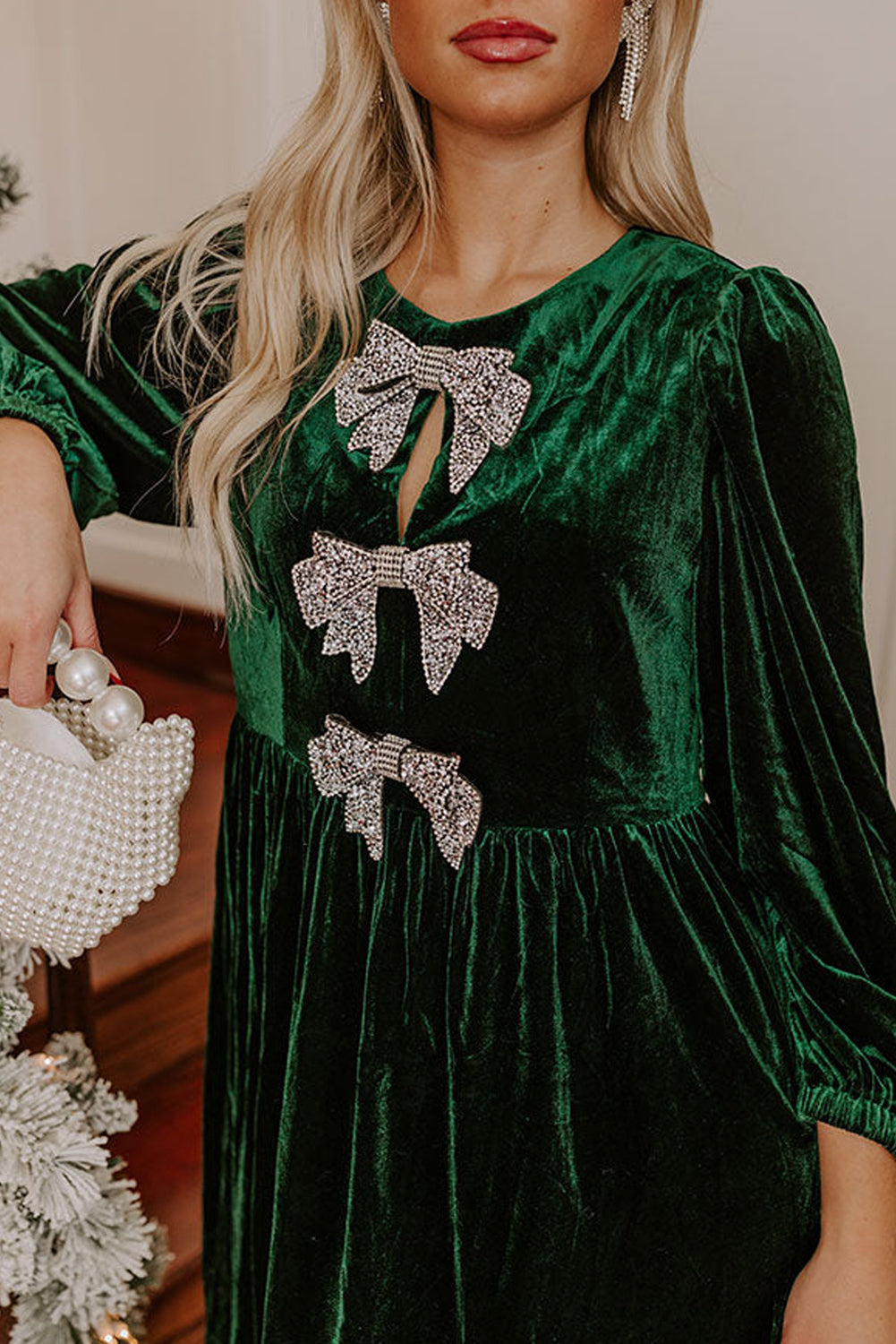 long sleeve mini dress