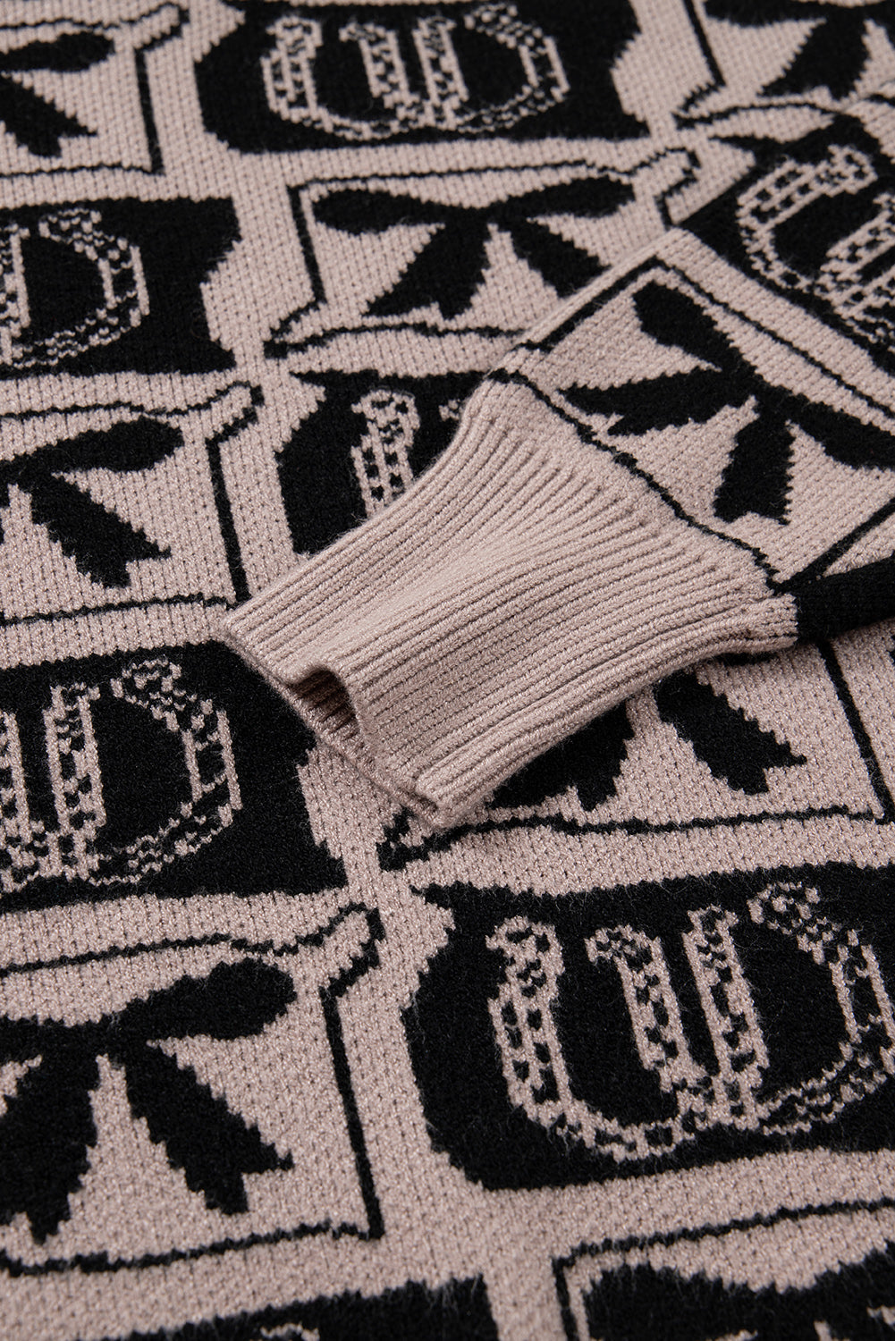 western print sweater