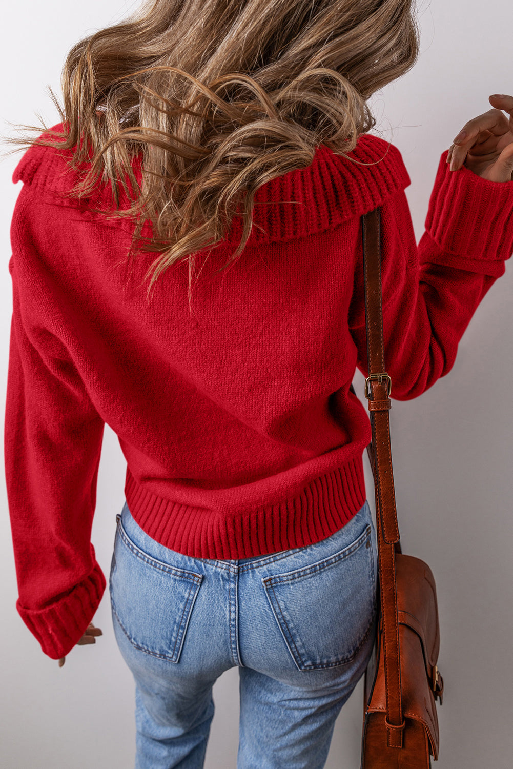dressy red sweater