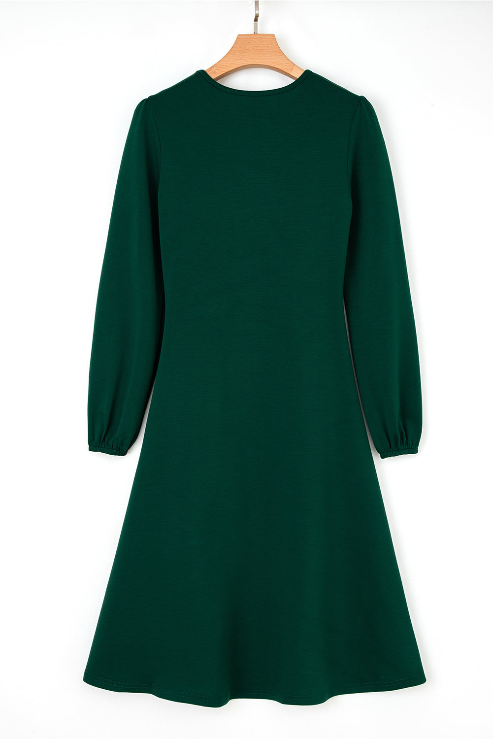 solid midi dress